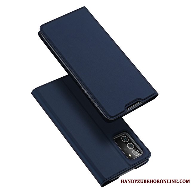Etui Samsung Galaxy Note20 Ultra Læder Tynd Lyserød, Cover Samsung Galaxy Note20 Ultra Folio Magnetisk Telefon