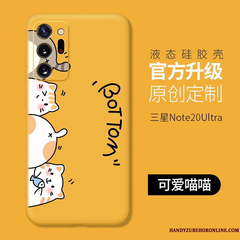 Etui Samsung Galaxy Note20 Ultra Silikone Nubuck Telefon, Cover Samsung Galaxy Note20 Ultra Tasker Lyserød Tynd