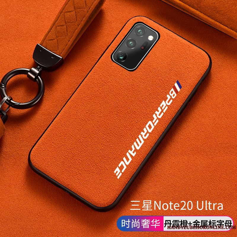 Etui Samsung Galaxy Note20 Ultra Tasker Anti-fald Europa, Cover Samsung Galaxy Note20 Ultra Luksus Rød Telefon