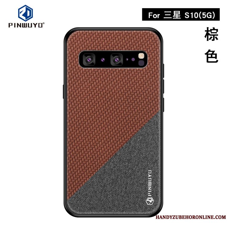 Etui Samsung Galaxy S10 5g Anti-fald Telefon, Cover Samsung Galaxy S10 5g Klud Mønster