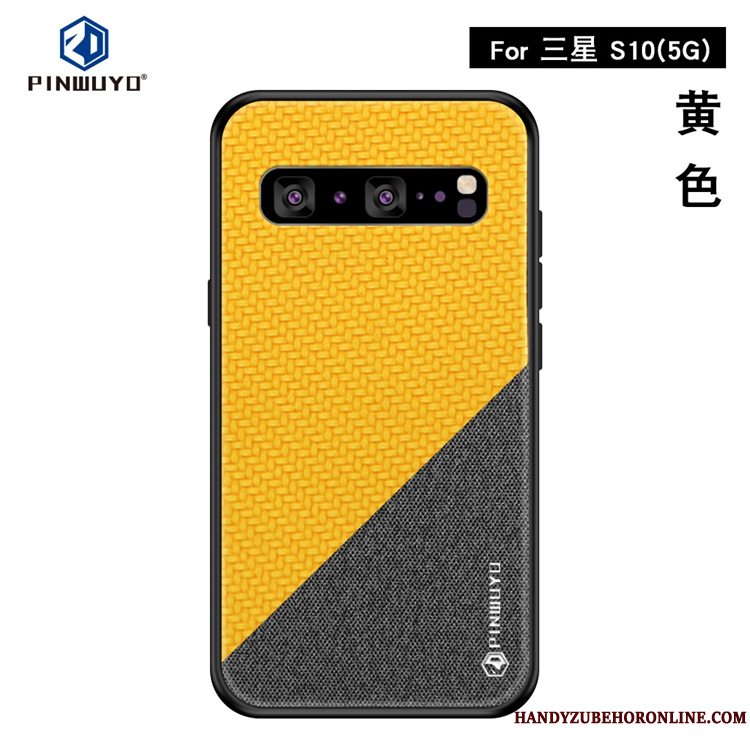 Etui Samsung Galaxy S10 5g Anti-fald Telefon, Cover Samsung Galaxy S10 5g Klud Mønster