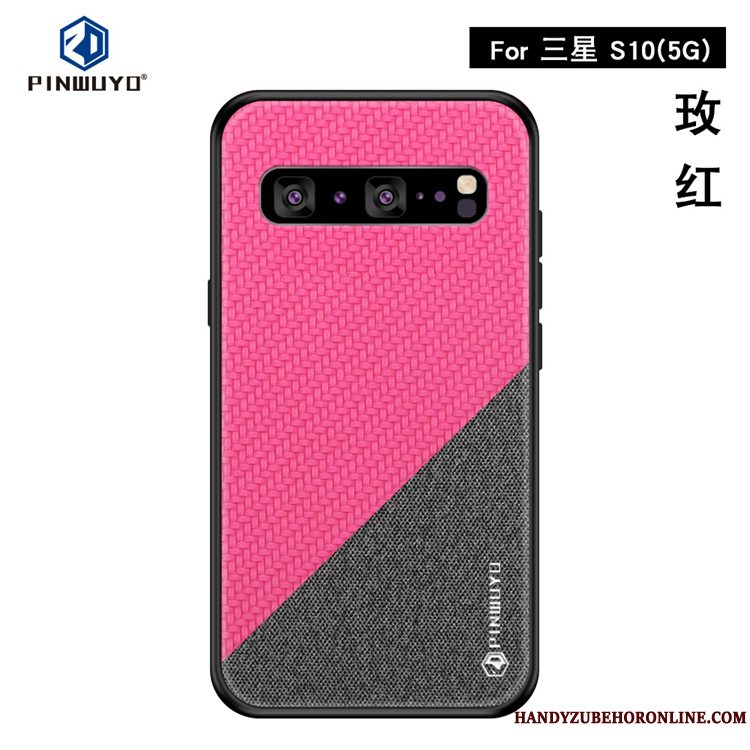 Etui Samsung Galaxy S10 5g Anti-fald Telefon, Cover Samsung Galaxy S10 5g Klud Mønster