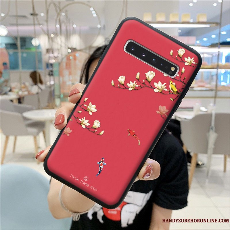 Etui Samsung Galaxy S10 5g Beskyttelse Anti-fald Blå, Cover Samsung Galaxy S10 5g Kreativ Af Personlighed Kinesisk Stil