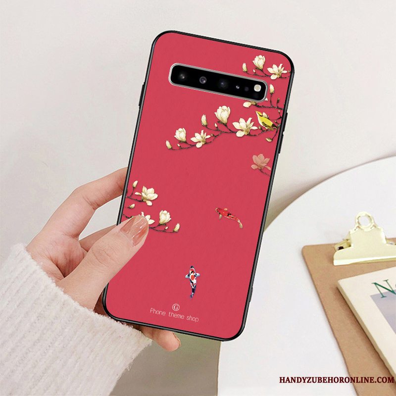 Etui Samsung Galaxy S10 5g Beskyttelse Simple Kunst, Cover Samsung Galaxy S10 5g Tasker Telefonkinesisk Stil