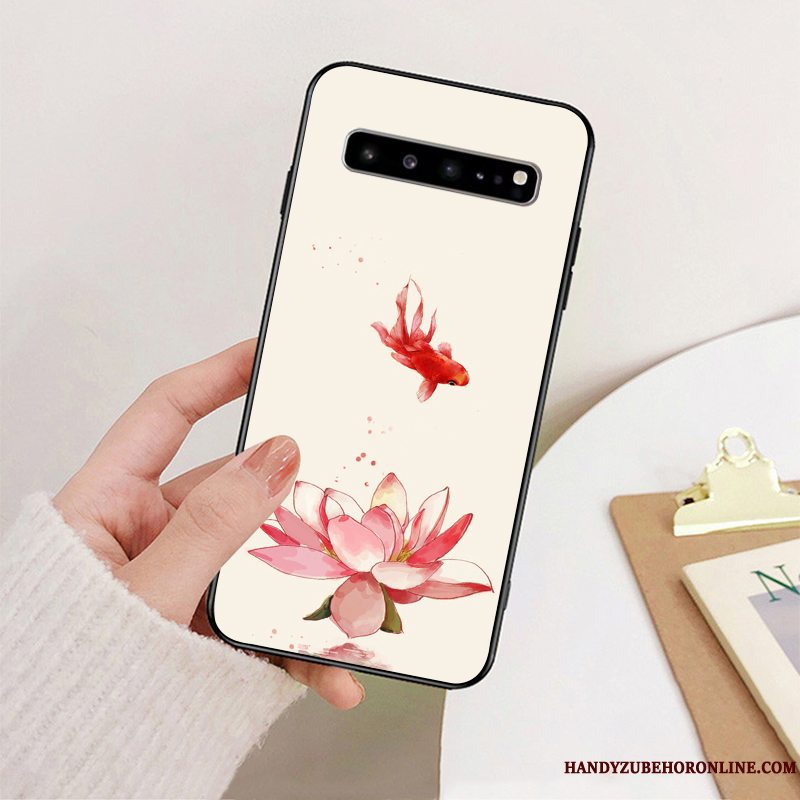 Etui Samsung Galaxy S10 5g Beskyttelse Simple Kunst, Cover Samsung Galaxy S10 5g Tasker Telefonkinesisk Stil