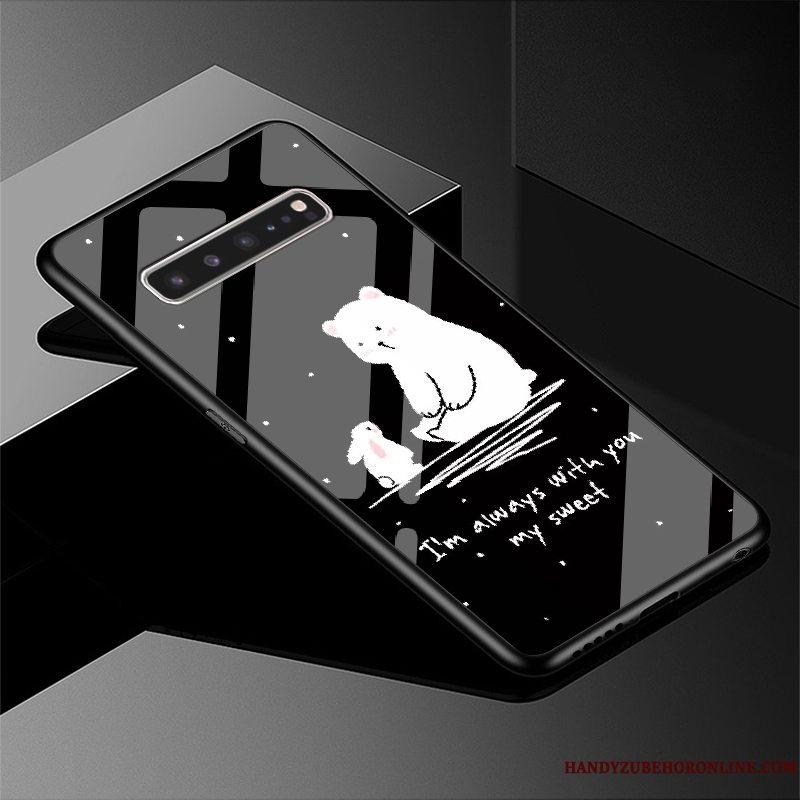 Etui Samsung Galaxy S10 5g Beskyttelse Spejl Blå, Cover Samsung Galaxy S10 5g Stjerneklar Hård