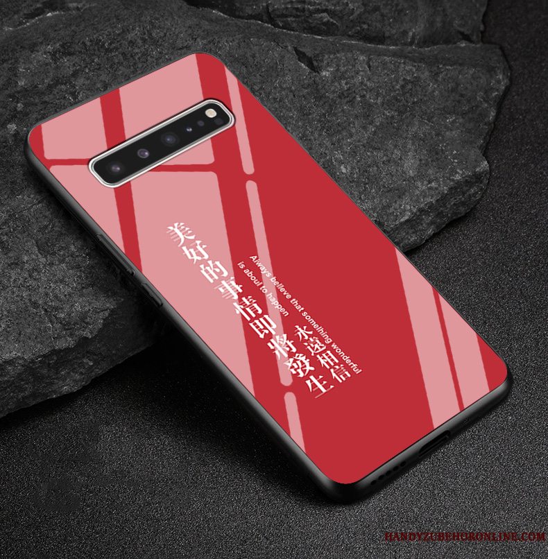 Etui Samsung Galaxy S10 5g Beskyttelse Tilpas Wealth, Cover Samsung Galaxy S10 5g Kinesisk Stil Rød