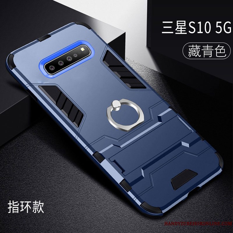 Etui Samsung Galaxy S10 5g Blød Hård Trendy, Cover Samsung Galaxy S10 5g Support Tynd Telefon