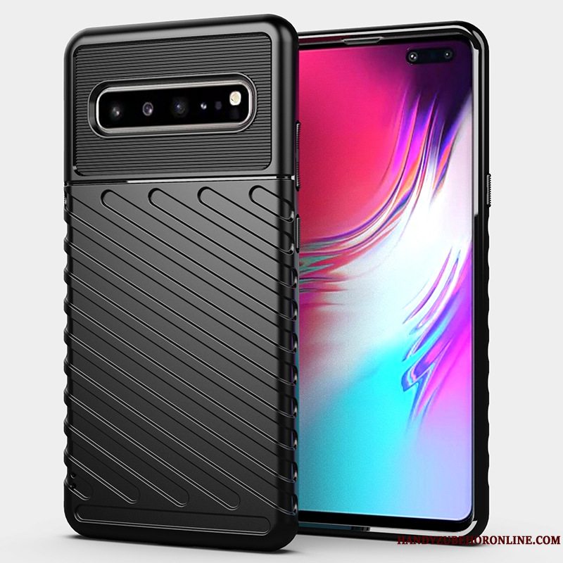 Etui Samsung Galaxy S10 5g Blød Sort Telefon, Cover Samsung Galaxy S10 5g