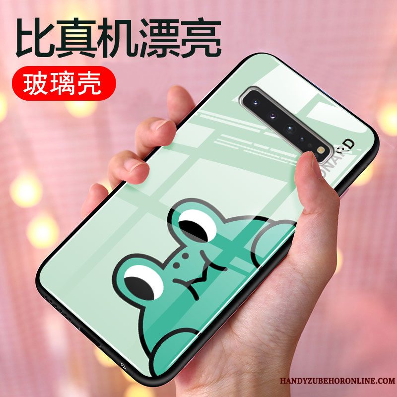 Etui Samsung Galaxy S10 5g Cartoon Glas Blå, Cover Samsung Galaxy S10 5g Tasker Telefontrend