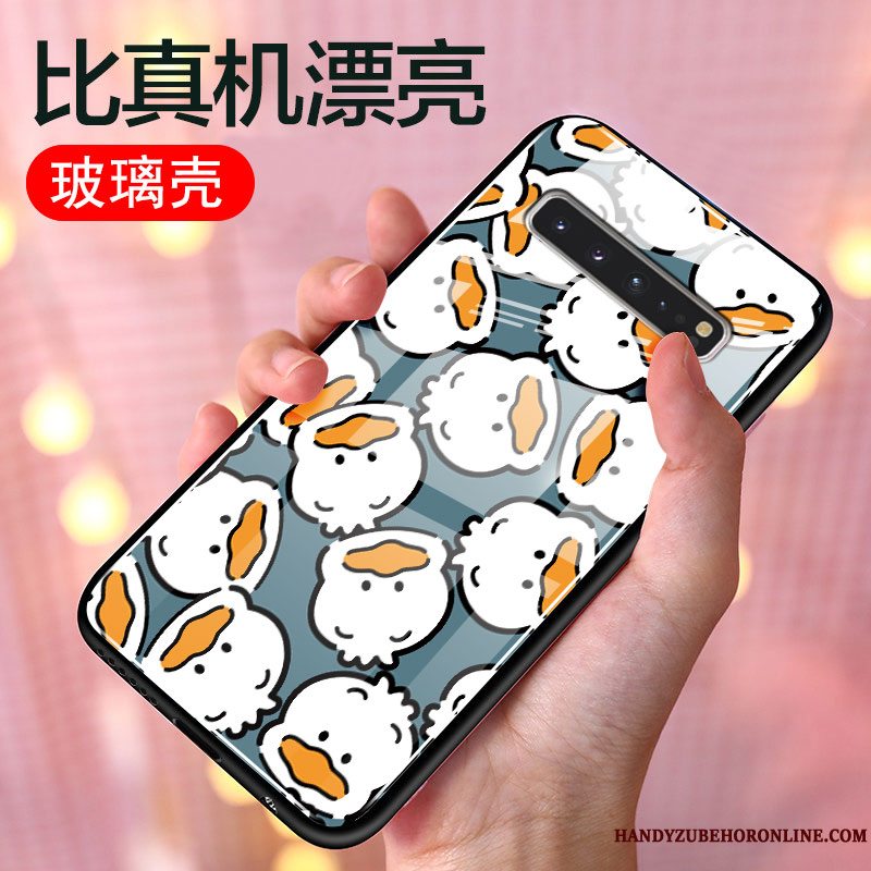 Etui Samsung Galaxy S10 5g Cartoon Glas Blå, Cover Samsung Galaxy S10 5g Tasker Telefontrend