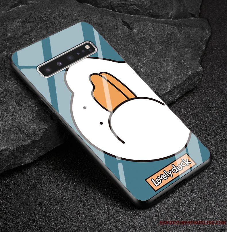 Etui Samsung Galaxy S10 5g Cartoon Simple Rød, Cover Samsung Galaxy S10 5g Kreativ Tilpas Anti-fald