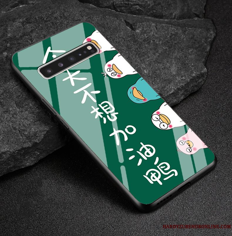 Etui Samsung Galaxy S10 5g Cartoon Simple Rød, Cover Samsung Galaxy S10 5g Kreativ Tilpas Anti-fald