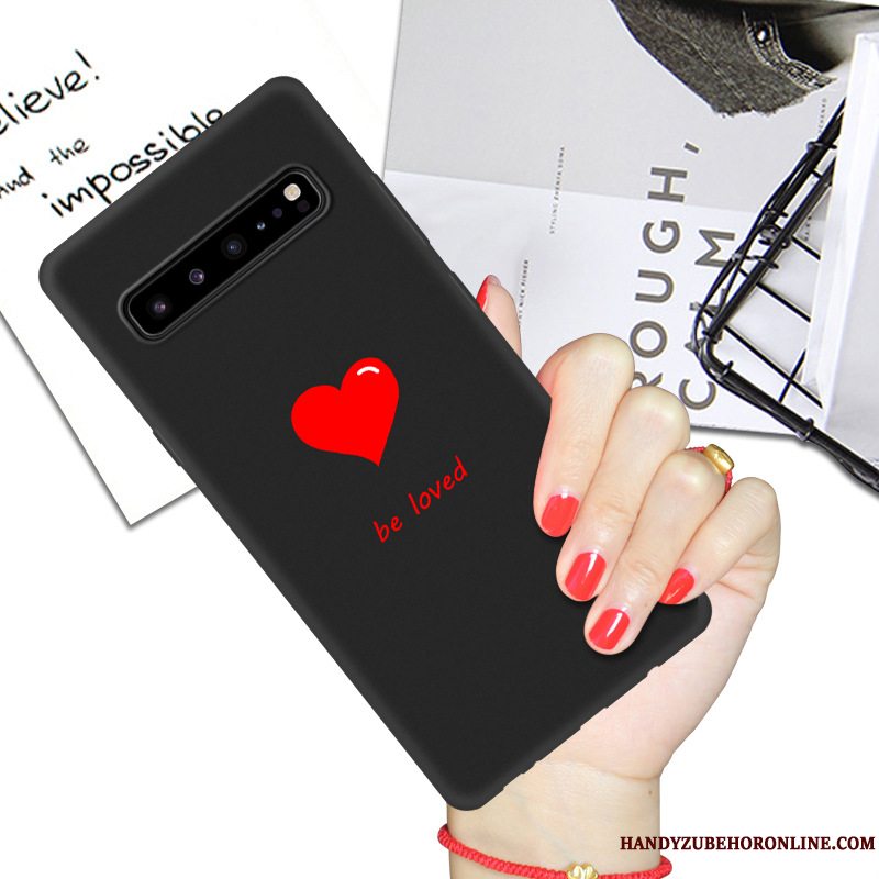 Etui Samsung Galaxy S10 5g Cartoon Sort Telefon, Cover Samsung Galaxy S10 5g Beskyttelse Net Red