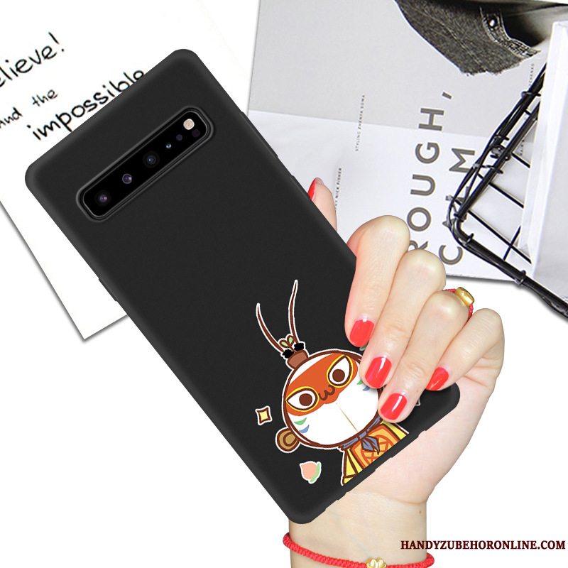 Etui Samsung Galaxy S10 5g Cartoon Sort Telefon, Cover Samsung Galaxy S10 5g Beskyttelse Net Red