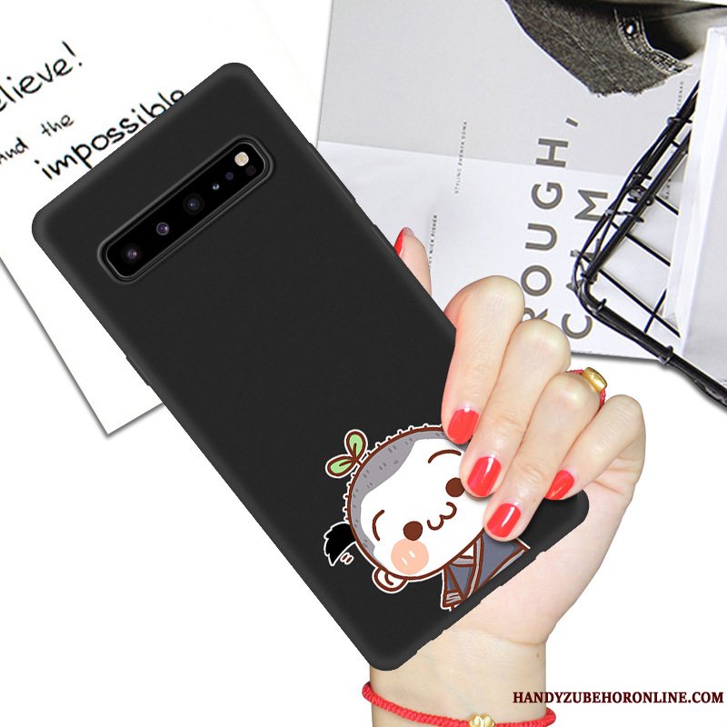 Etui Samsung Galaxy S10 5g Cartoon Sort Telefon, Cover Samsung Galaxy S10 5g Beskyttelse Net Red