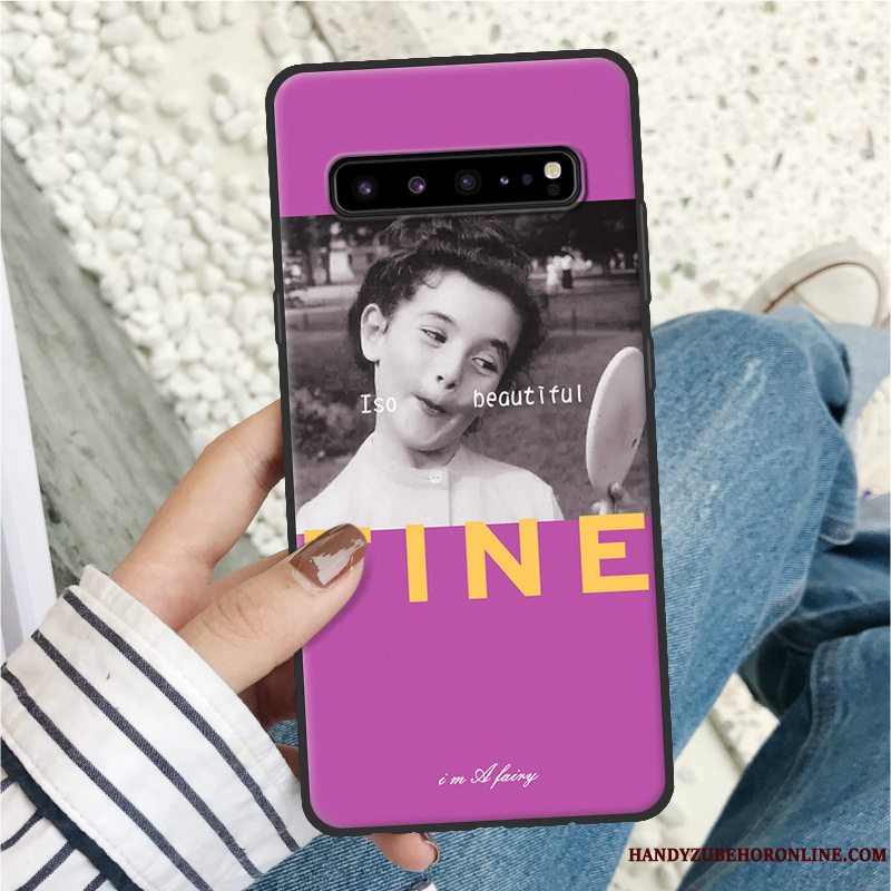 Etui Samsung Galaxy S10 5g Cartoon Trendy Rød, Cover Samsung Galaxy S10 5g Beskyttelse Telefon