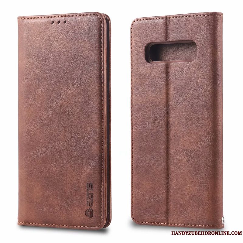 Etui Samsung Galaxy S10 5g Læder Business High End, Cover Samsung Galaxy S10 5g Beskyttelse Elegante Kort