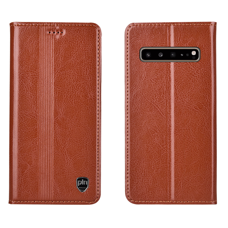 Etui Samsung Galaxy S10 5g Læder Telefonrød, Cover Samsung Galaxy S10 5g Tasker