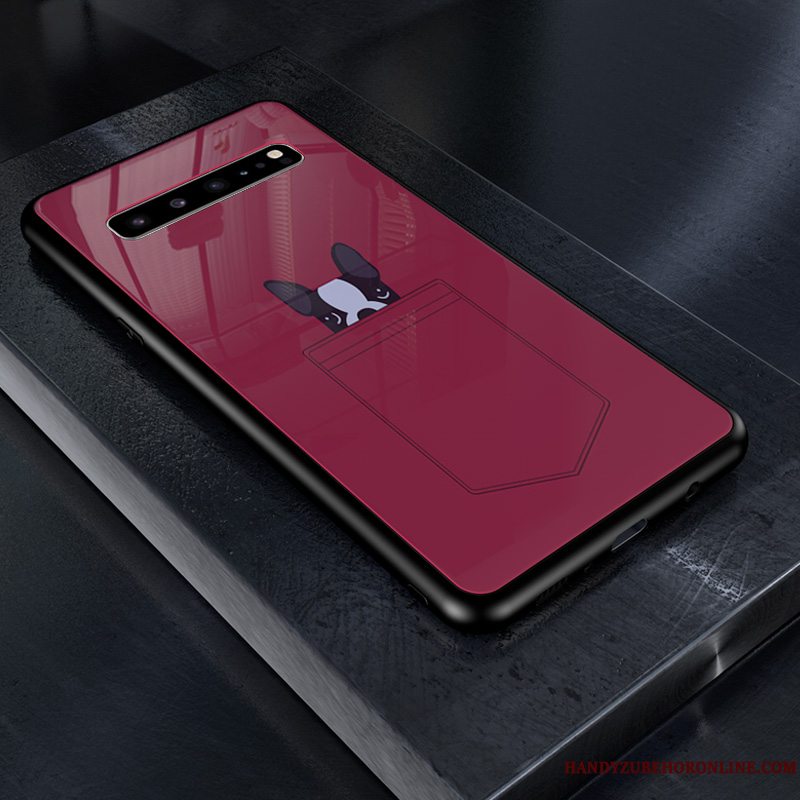 Etui Samsung Galaxy S10 5g Malet Elskeren Net Red, Cover Samsung Galaxy S10 5g Beskyttelse Trend Telefon