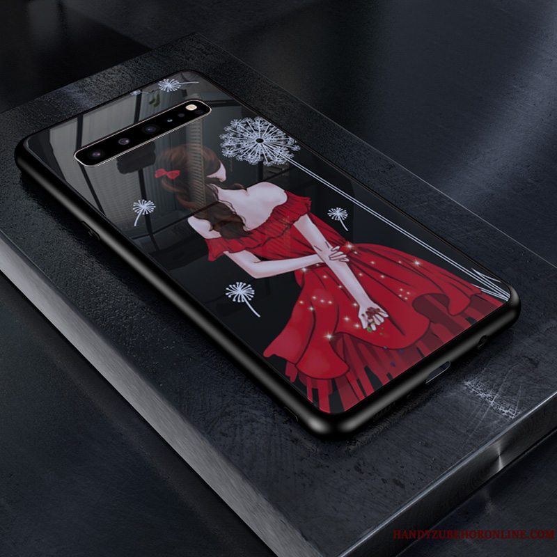 Etui Samsung Galaxy S10 5g Malet Elskeren Net Red, Cover Samsung Galaxy S10 5g Beskyttelse Trend Telefon