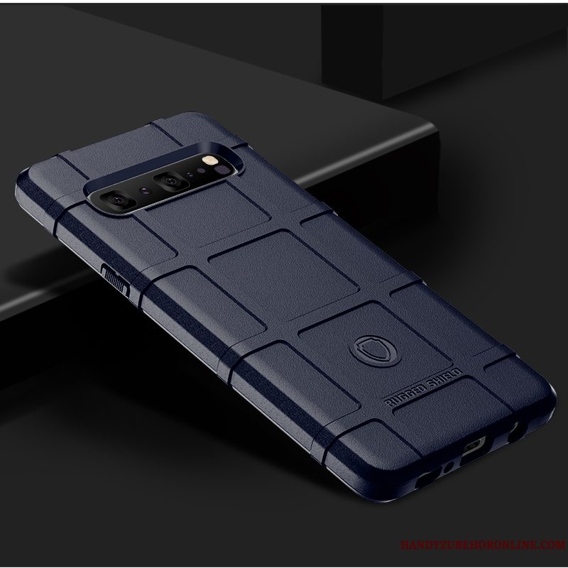 Etui Samsung Galaxy S10 5g Silikone Mønster Anti-fald, Cover Samsung Galaxy S10 5g Beskyttelse Nubuck Telefon