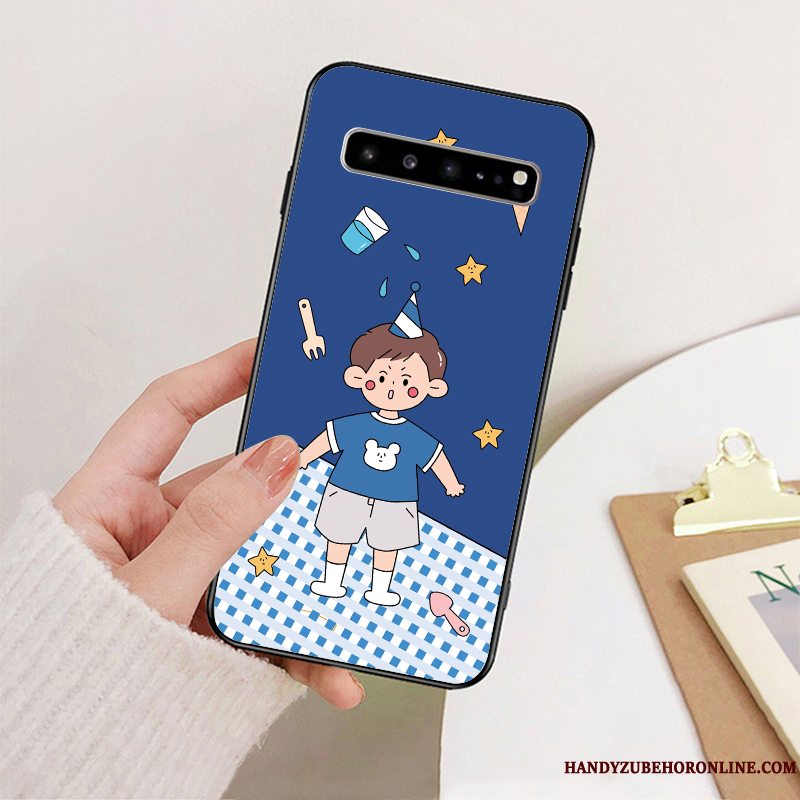 Etui Samsung Galaxy S10 5g Silikone Smuk Gul, Cover Samsung Galaxy S10 5g Cartoon Telefonelskeren