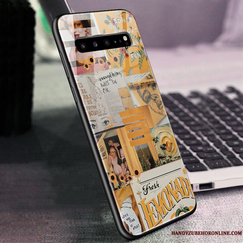 Etui Samsung Galaxy S10 5g Tasker Telefongrøn, Cover Samsung Galaxy S10 5g Glas