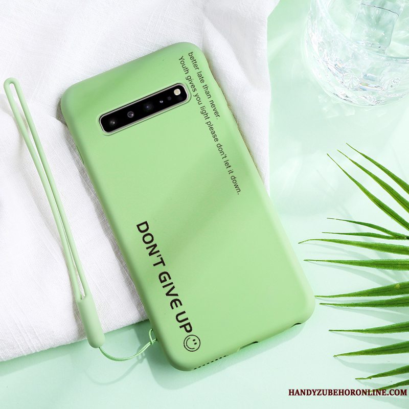 Etui Samsung Galaxy S10 5g Tasker Tynd Ny, Cover Samsung Galaxy S10 5g Silikone Hængende Ornamenter Elskeren