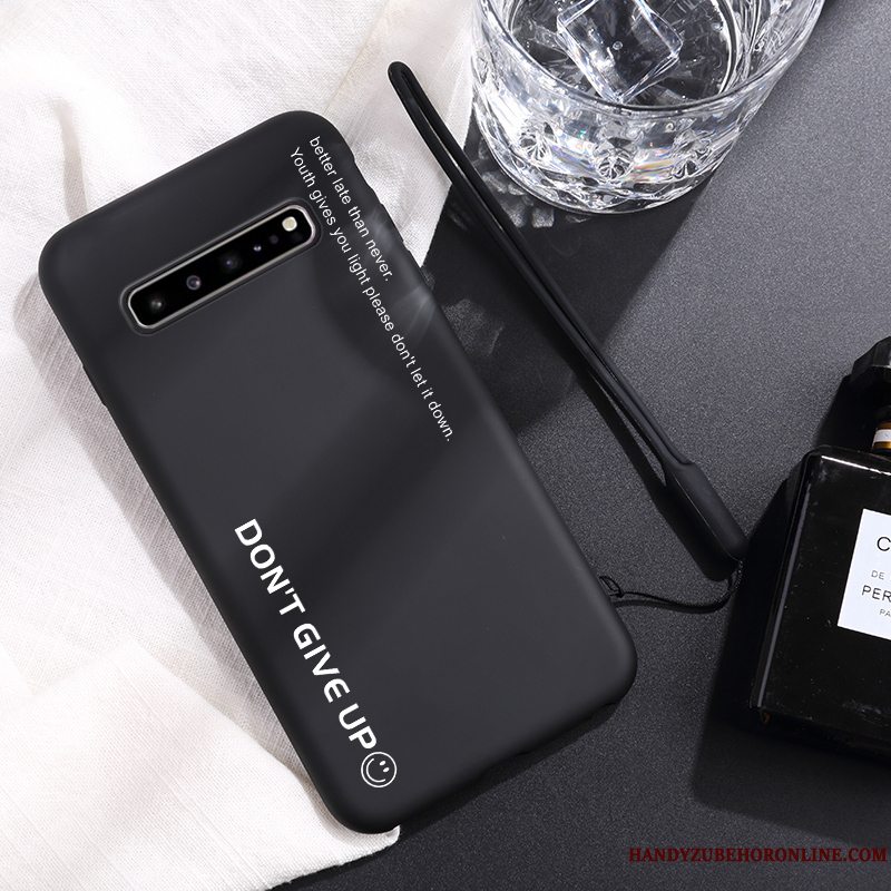 Etui Samsung Galaxy S10 5g Tasker Tynd Ny, Cover Samsung Galaxy S10 5g Silikone Hængende Ornamenter Elskeren