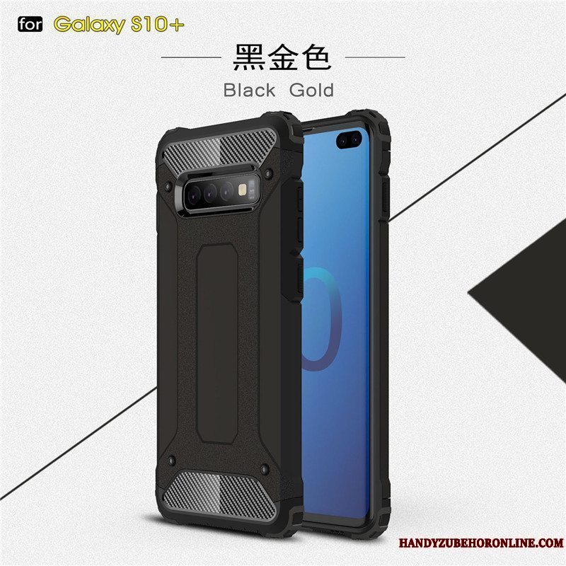 Etui Samsung Galaxy S10+ Anti-fald Lyserød, Cover Samsung Galaxy S10+ Telefonguld