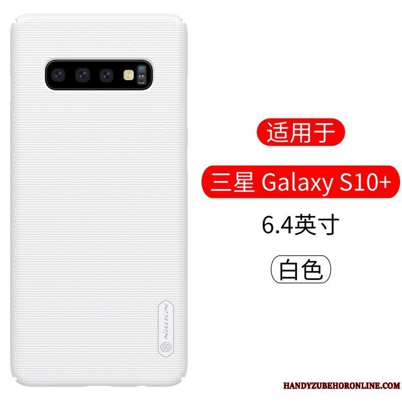 Etui Samsung Galaxy S10+ Beskyttelse Anti-fald Nubuck, Cover Samsung Galaxy S10+ Guld Telefon