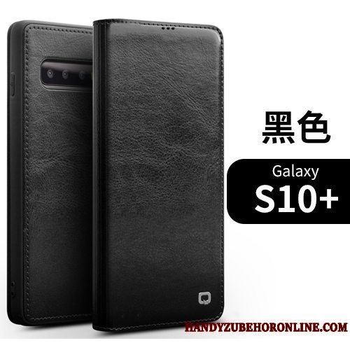 Etui Samsung Galaxy S10+ Beskyttelse Business Telefon, Cover Samsung Galaxy S10+ Folio Tynd Kort