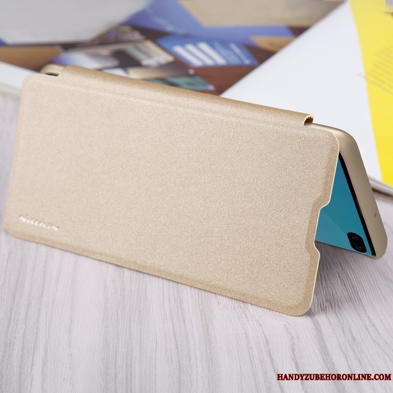 Etui Samsung Galaxy S10+ Beskyttelse Guld Kort, Cover Samsung Galaxy S10+ Læder Business