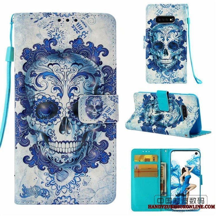 Etui Samsung Galaxy S10+ Beskyttelse Lyserød, Cover Samsung Galaxy S10+ Tegnebog