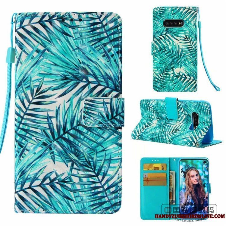 Etui Samsung Galaxy S10+ Beskyttelse Lyserød, Cover Samsung Galaxy S10+ Tegnebog