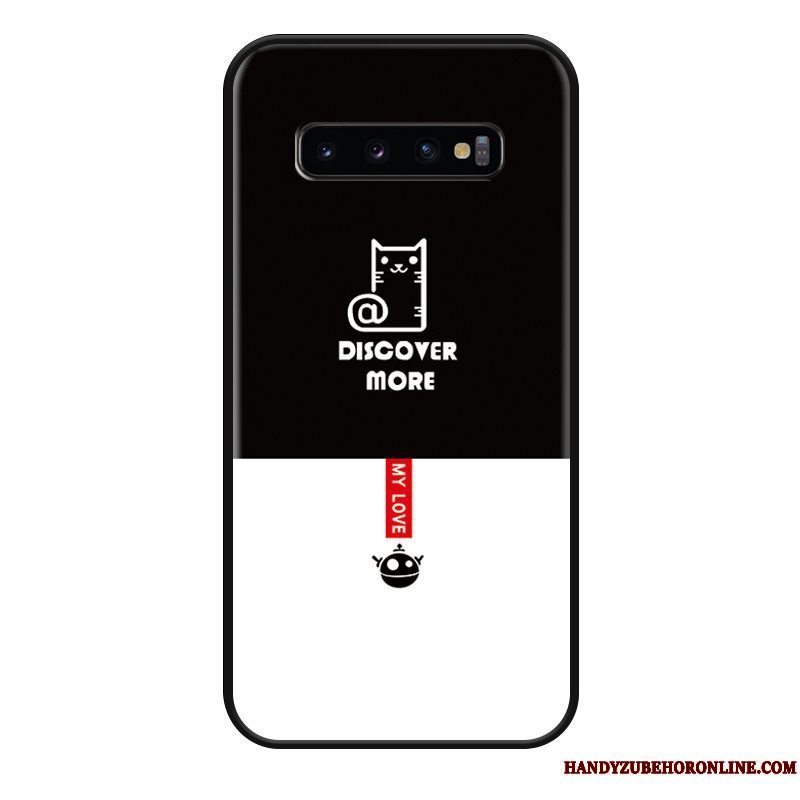 Etui Samsung Galaxy S10+ Beskyttelse Nubuck Simple, Cover Samsung Galaxy S10+ Silikone Sort Smuk