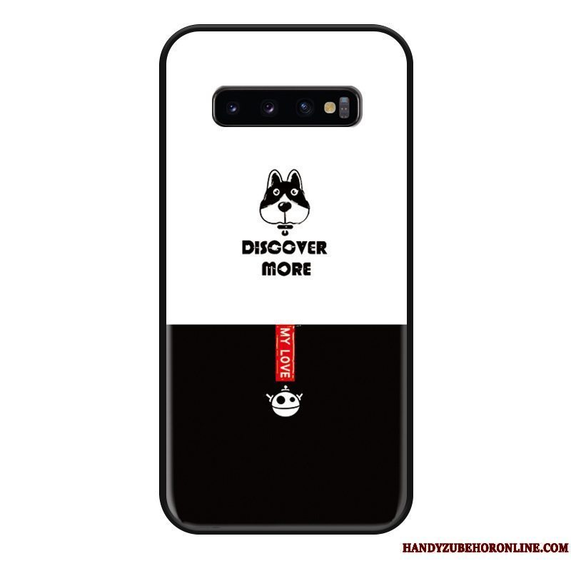 Etui Samsung Galaxy S10+ Beskyttelse Nubuck Simple, Cover Samsung Galaxy S10+ Silikone Sort Smuk