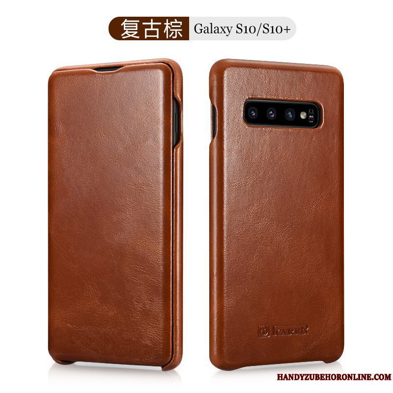 Etui Samsung Galaxy S10+ Beskyttelse Rød Trend, Cover Samsung Galaxy S10+ Tasker Telefonhigh End