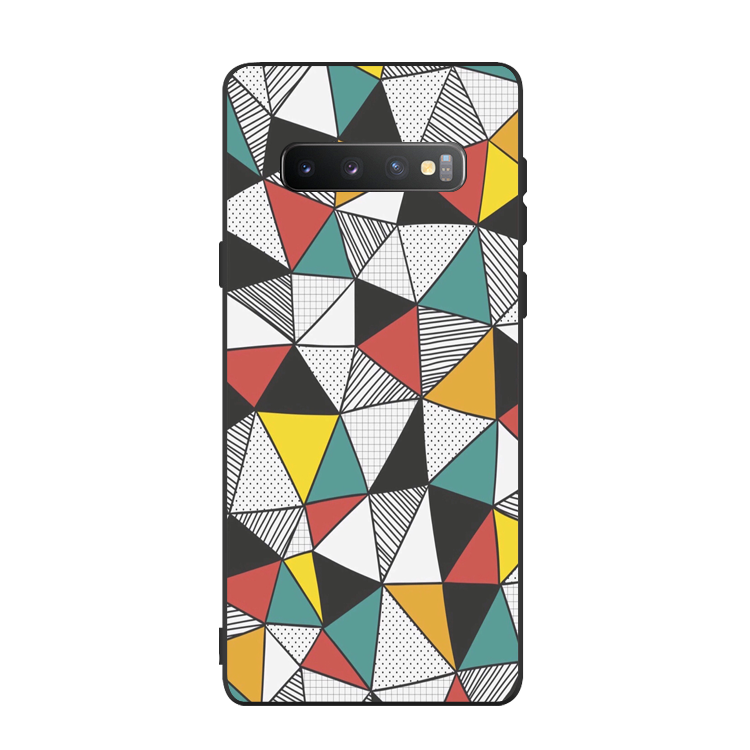 Etui Samsung Galaxy S10 Beskyttelse Telefonmønster, Cover Samsung Galaxy S10 Tasker Geometri Anti-fald