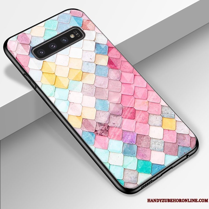 Etui Samsung Galaxy S10+ Blød Lille Sektion Simple, Cover Samsung Galaxy S10+ Silikone Anti-fald Glas