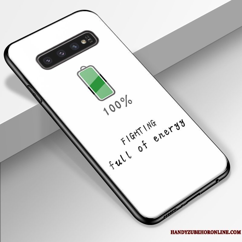 Etui Samsung Galaxy S10+ Blød Lille Sektion Simple, Cover Samsung Galaxy S10+ Silikone Anti-fald Glas