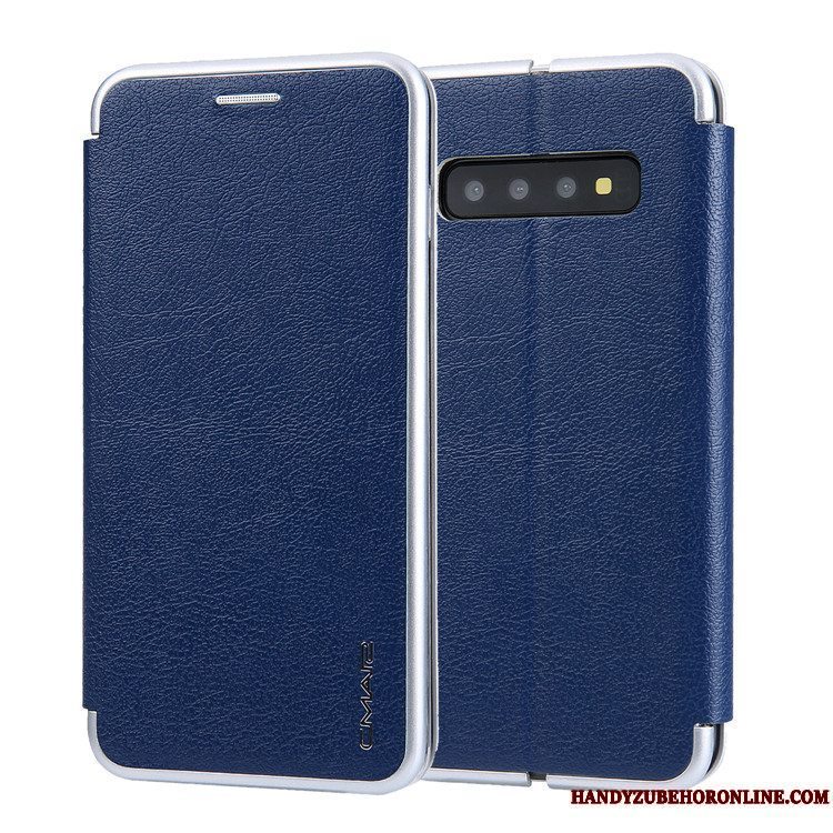 Etui Samsung Galaxy S10+ Blød Ny Business, Cover Samsung Galaxy S10+ Tasker Grå Anti-fald