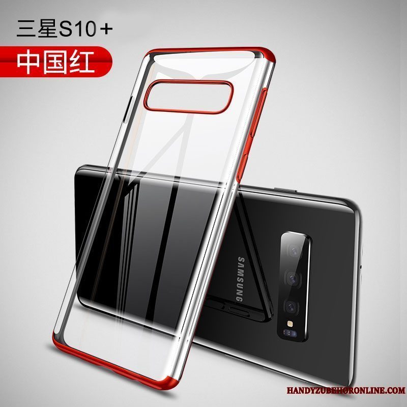 Etui Samsung Galaxy S10+ Blød Trend Tynd, Cover Samsung Galaxy S10+ Tasker Anti-fald Telefon