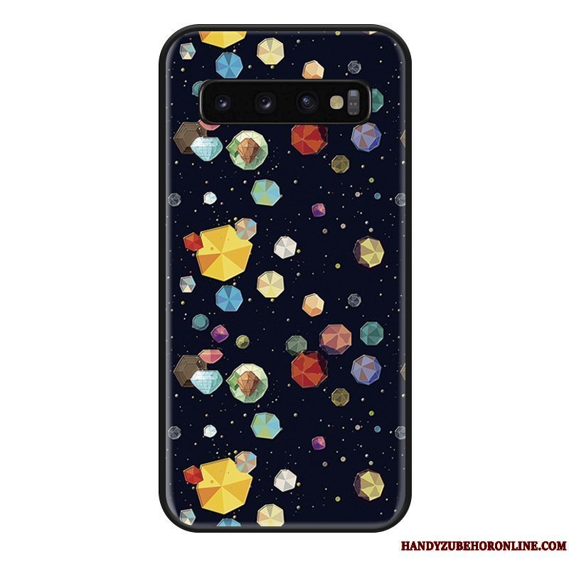 Etui Samsung Galaxy S10 Cartoon Af Personlighed Smuk, Cover Samsung Galaxy S10 Tasker Anti-fald Farverig