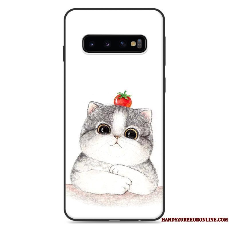 Etui Samsung Galaxy S10+ Cartoon Anti-fald Trend, Cover Samsung Galaxy S10+ Beskyttelse Telefonlyserød