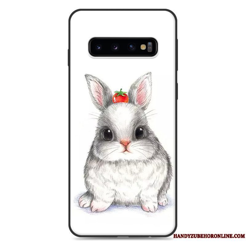 Etui Samsung Galaxy S10+ Cartoon Anti-fald Trend, Cover Samsung Galaxy S10+ Beskyttelse Telefonlyserød