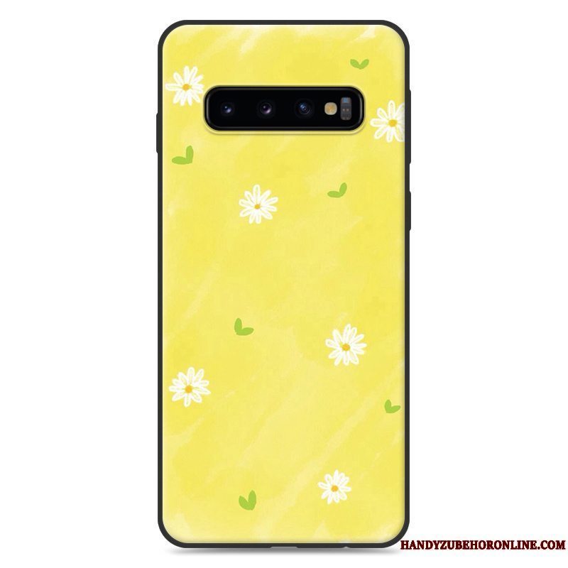 Etui Samsung Galaxy S10+ Cartoon Anti-fald Trend, Cover Samsung Galaxy S10+ Beskyttelse Telefonlyserød