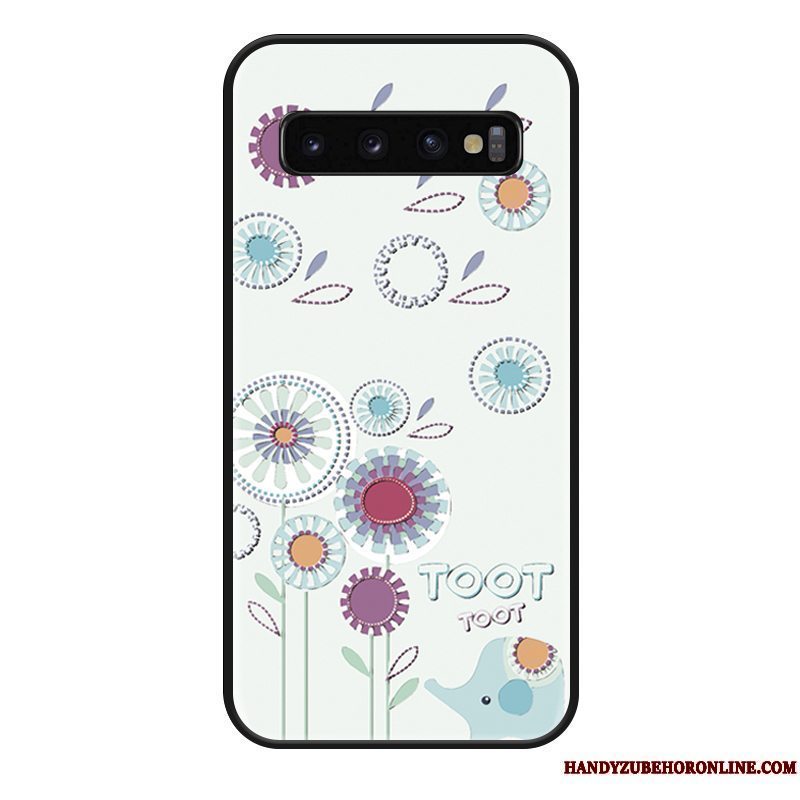 Etui Samsung Galaxy S10 Cartoon Hængende Ornamenter Telefon, Cover Samsung Galaxy S10 Beskyttelse Lyserød Smuk