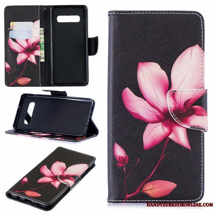 Etui Samsung Galaxy S10 Folio Europa Telefon, Cover Samsung Galaxy S10 Kreativ Kort Hvid